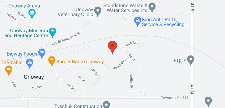 map of 4413 48 Ave